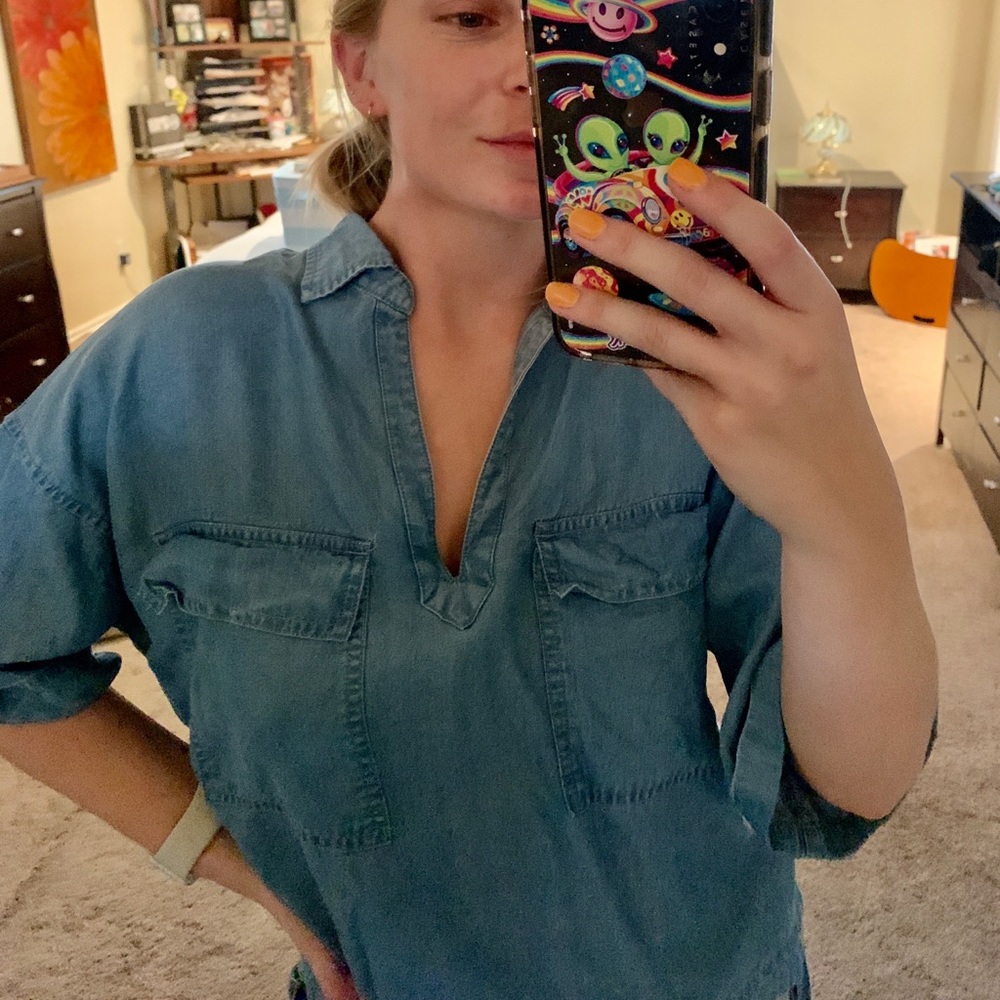Chambray top